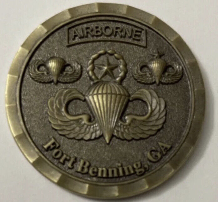 Official Jamp wings badge Fort Benning GA Challenge Coin