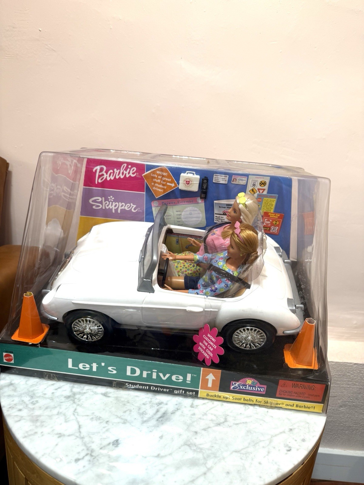 Barbie and Skipper Let’s Drive Student Driver Customizable Car Set New In Box
