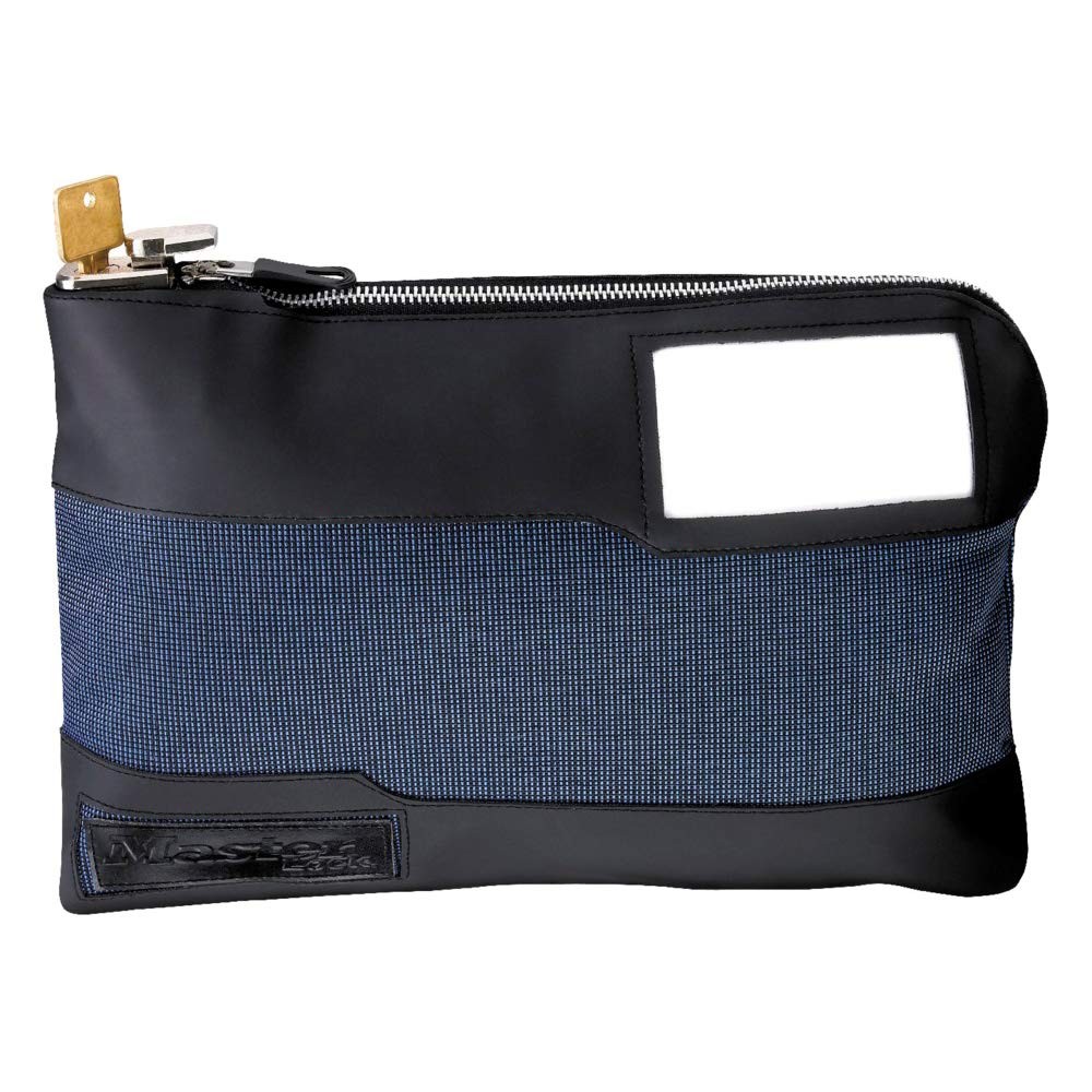 Master Lock Money Bag with Key Lock & Zipper, 11-1/2 inch Long, 7120D