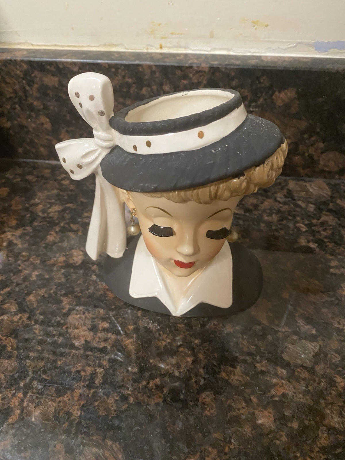 Vintage Lady Head Vase/Planter Napco 1956 C2633C 6\