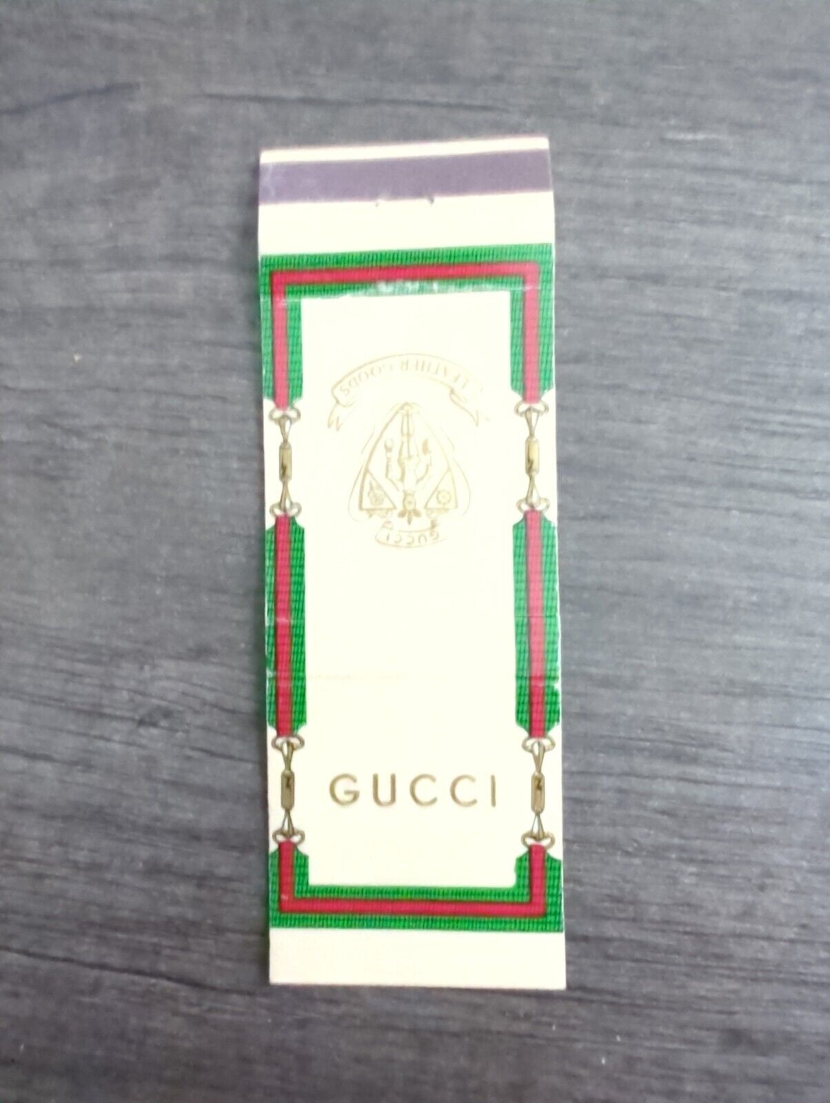 GUCCI Leather Goods - Lion Match Corp New York Matchbook Cover