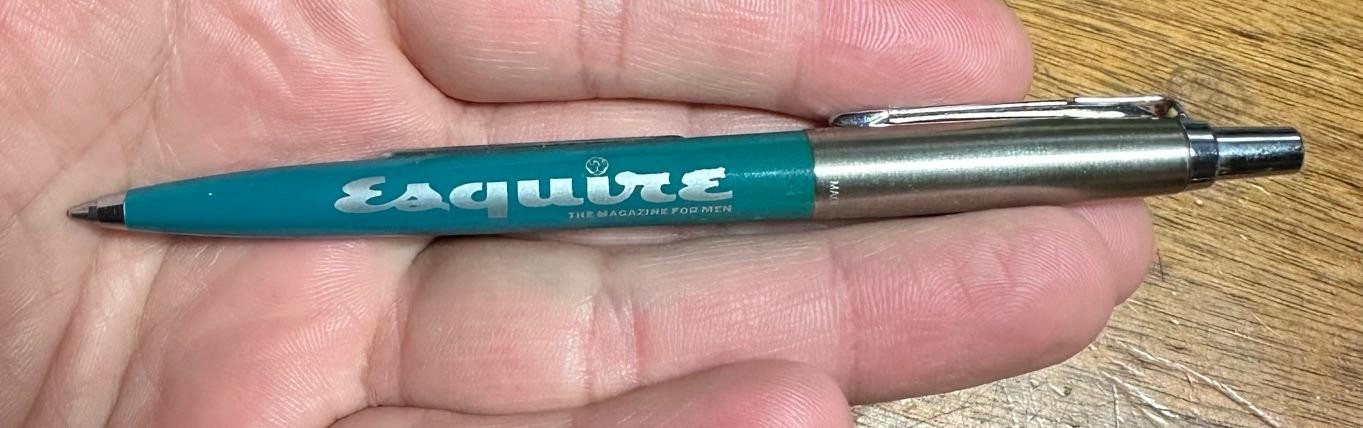 Vintage Parker Ballpoint Salesman's Sample - Sears / Esquire Magazine for Men