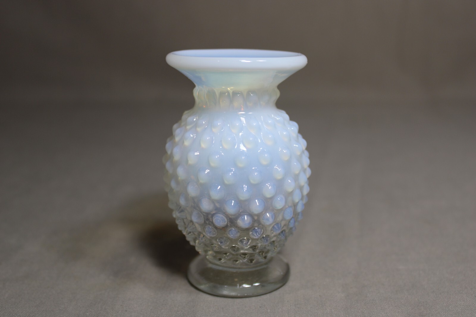 1 FENTON Clear White Opalescent 3 3/4\