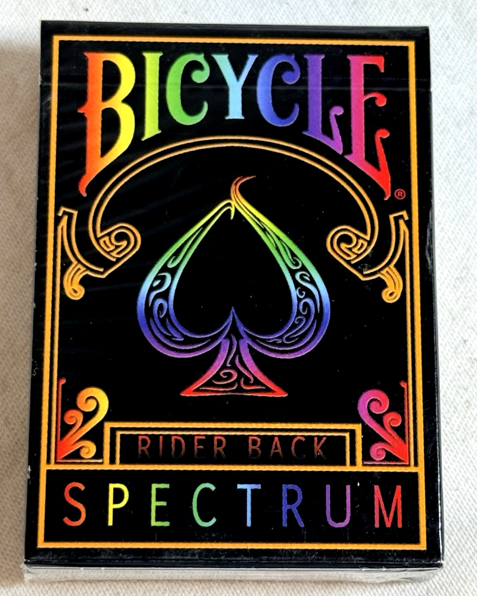 Bicycle Spectrum Rider Back Playing Cards, 2016, Magic Finish - New and Sealed