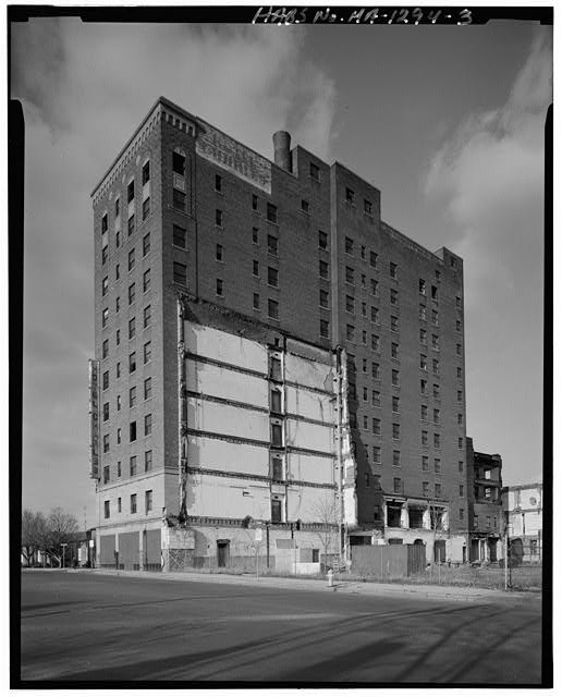 Springfield Massachusetts Hotel Charles Main Street 1930s HABS demolition