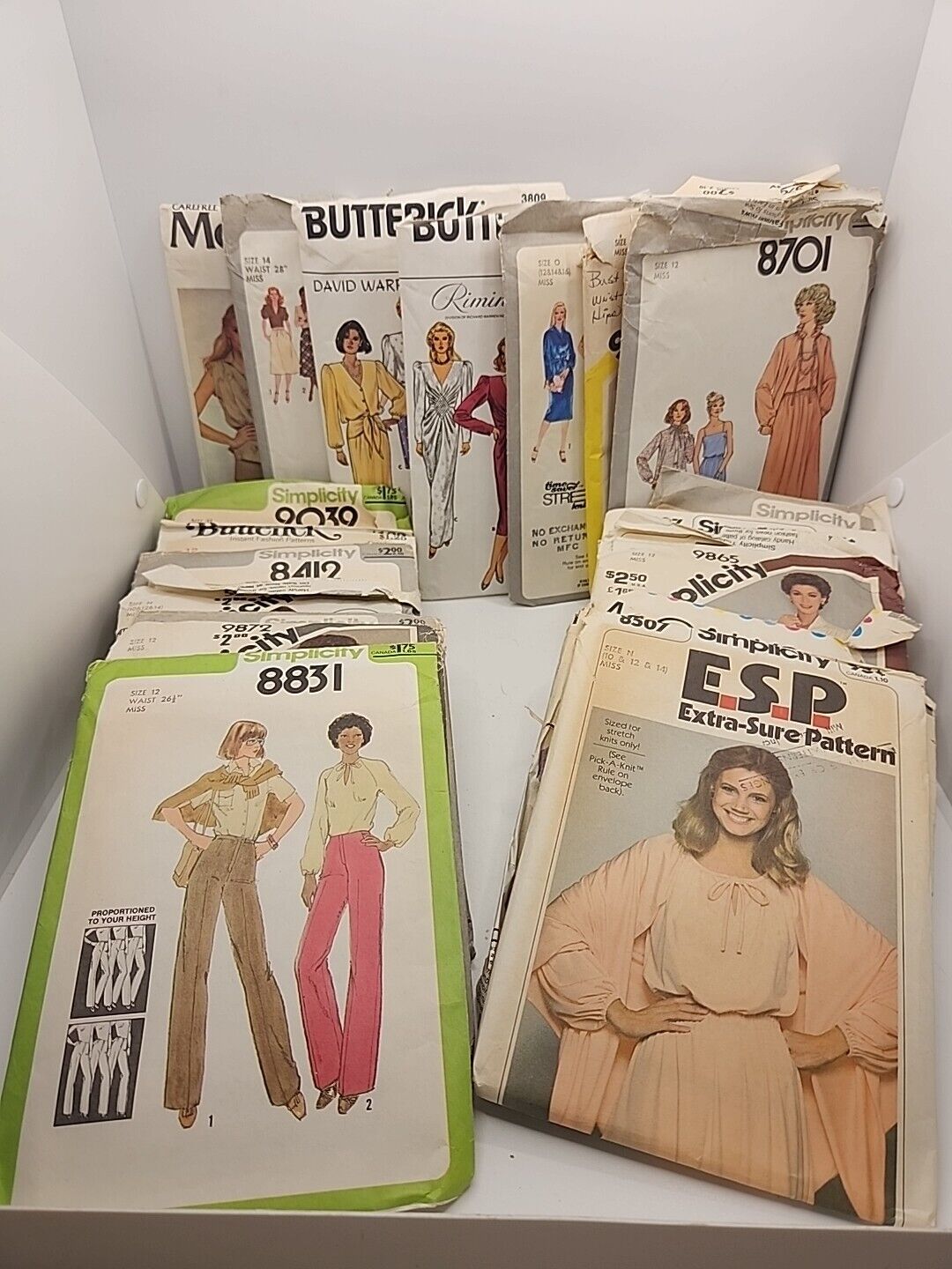 Vtg Lot of 20  1970s/80s Butterick, McCall's & Simplicity Women's Dress Patterns