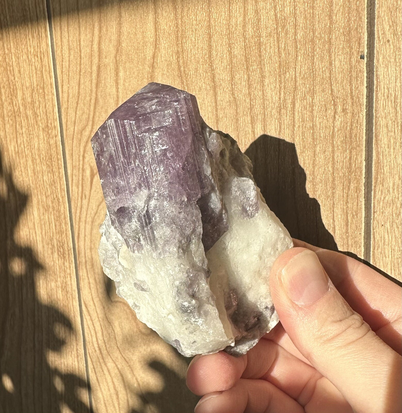 Purple Scapolite, semi transparent collection piece 