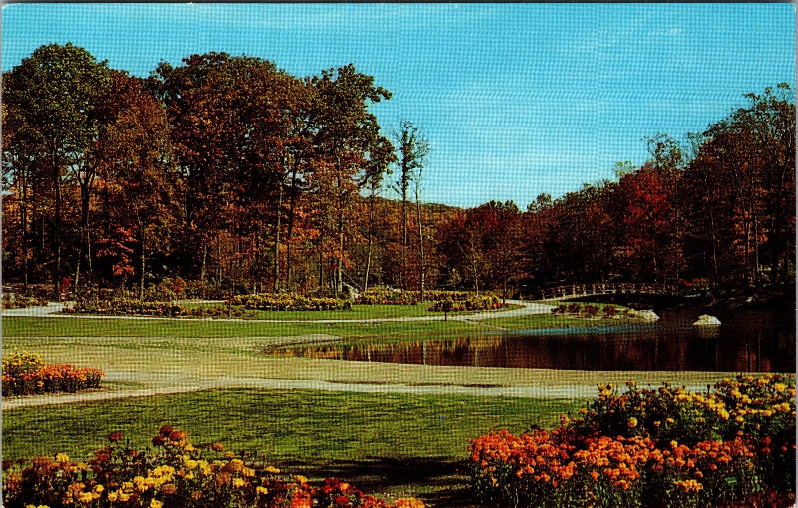Tuxedo NY-New York, Sterling Forest Gardens, Vintage Postcard