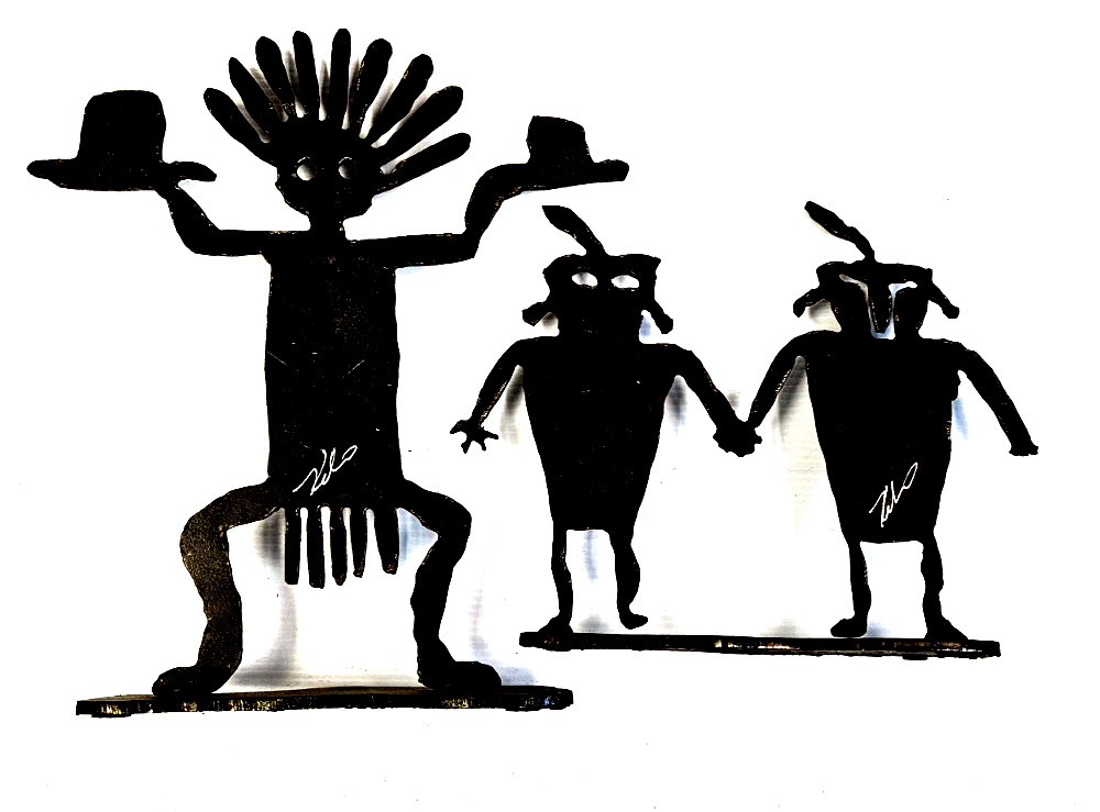 PAIR Kokopelli Metal Art 11\