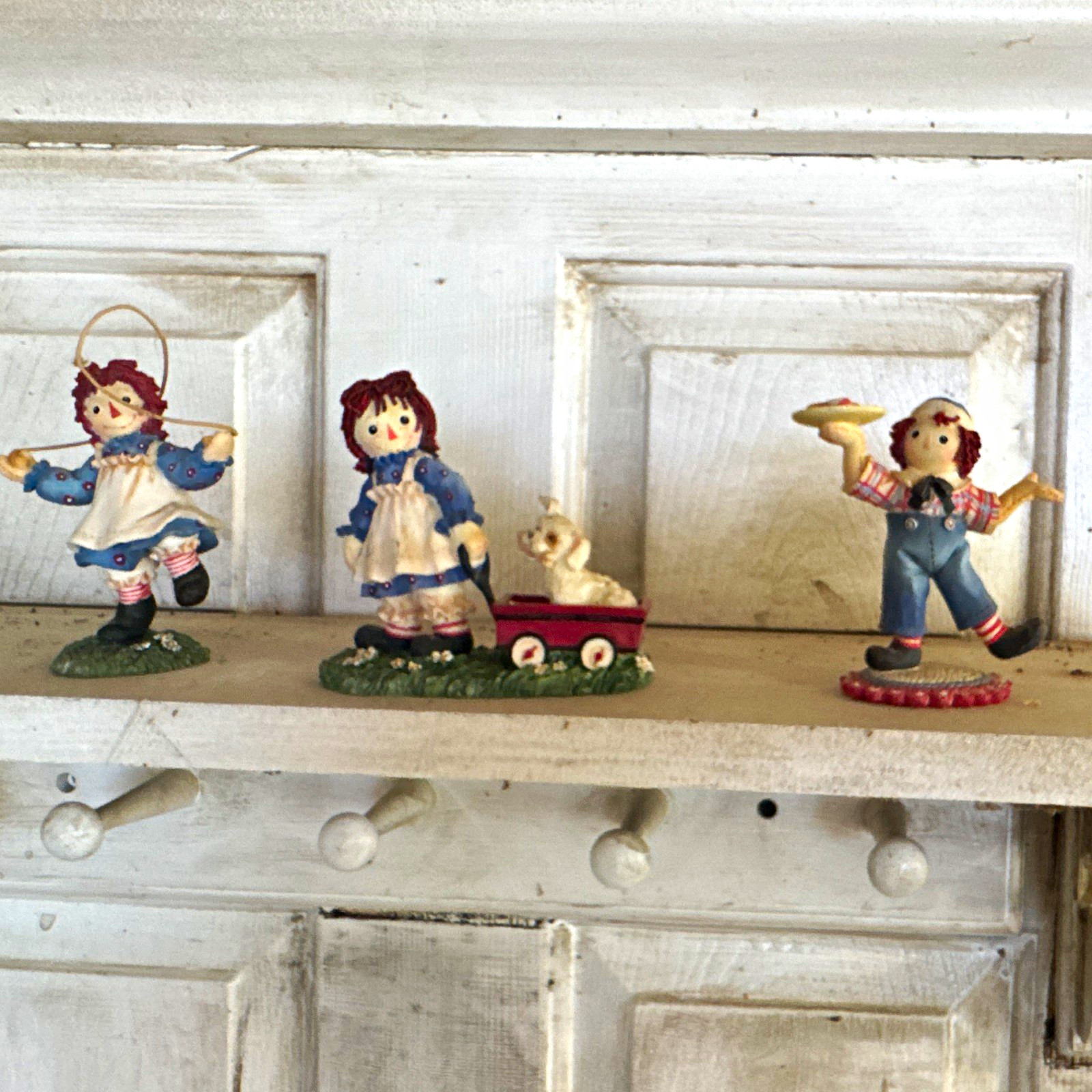 Enesco Raggedy Ann & Andy Resin Figurines Set of 3 1998 11RA824/846/866