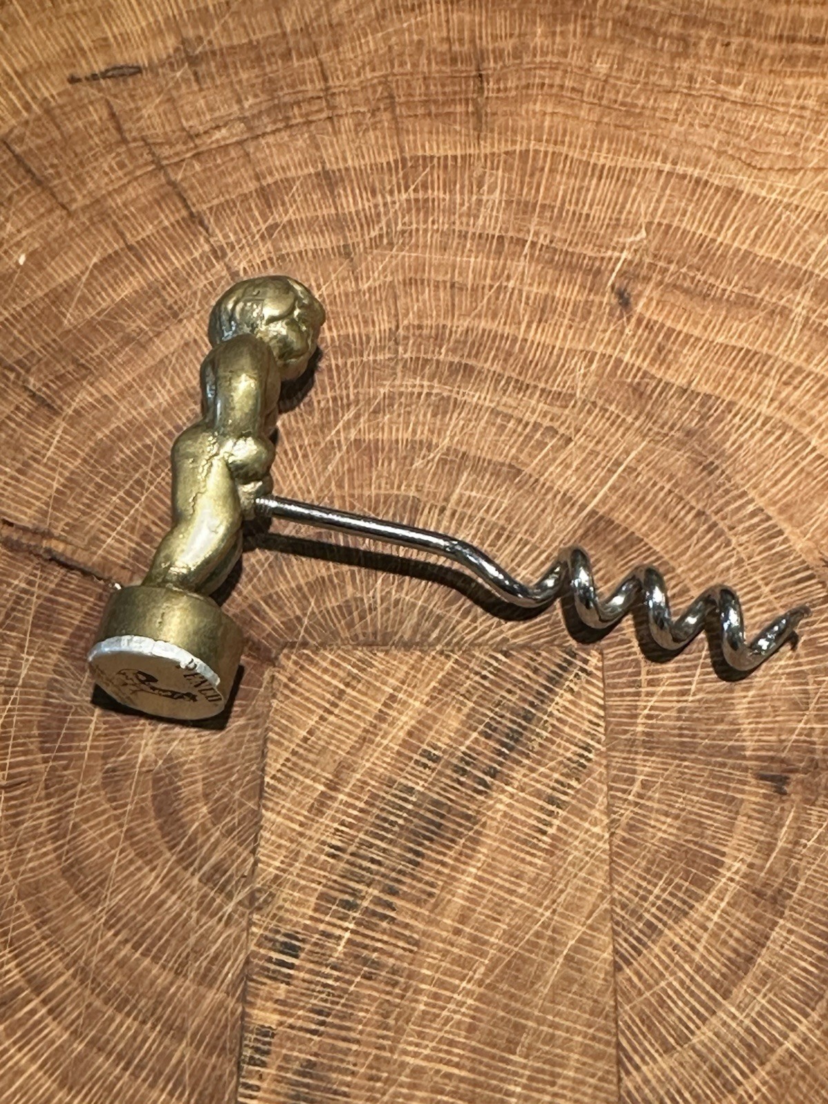 MCM Brass Wine Opener Corkscrew - Vintage Penco “naughty boy” Corkscrew