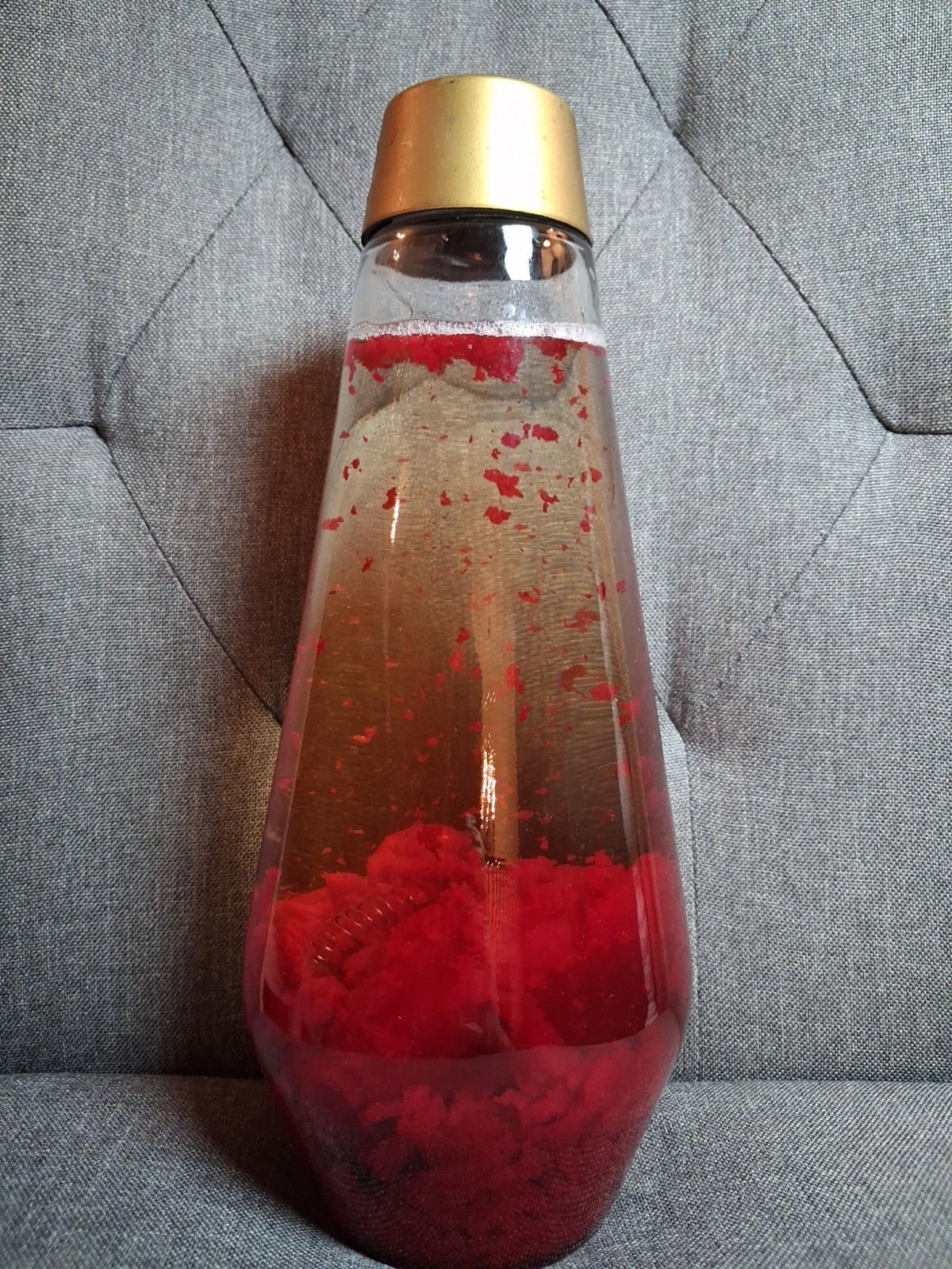 Original  Starlight  Starlite Vintage Lava Lamp 60s/ 70s Red Wax 11