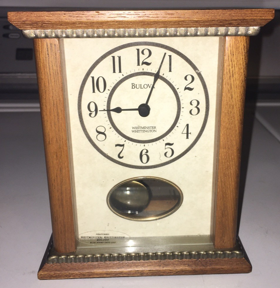 Bulova Westminster Whittington wood mantel clock needs help