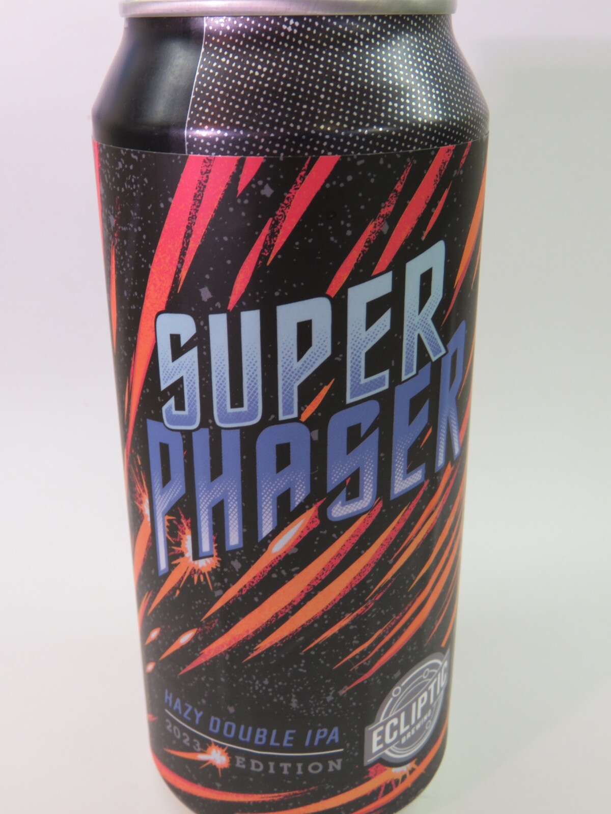 Craft BEER Empty Can ~ ECLIPTIC Brewing Super Phaser 2x IPA ~ Portland, OREGON