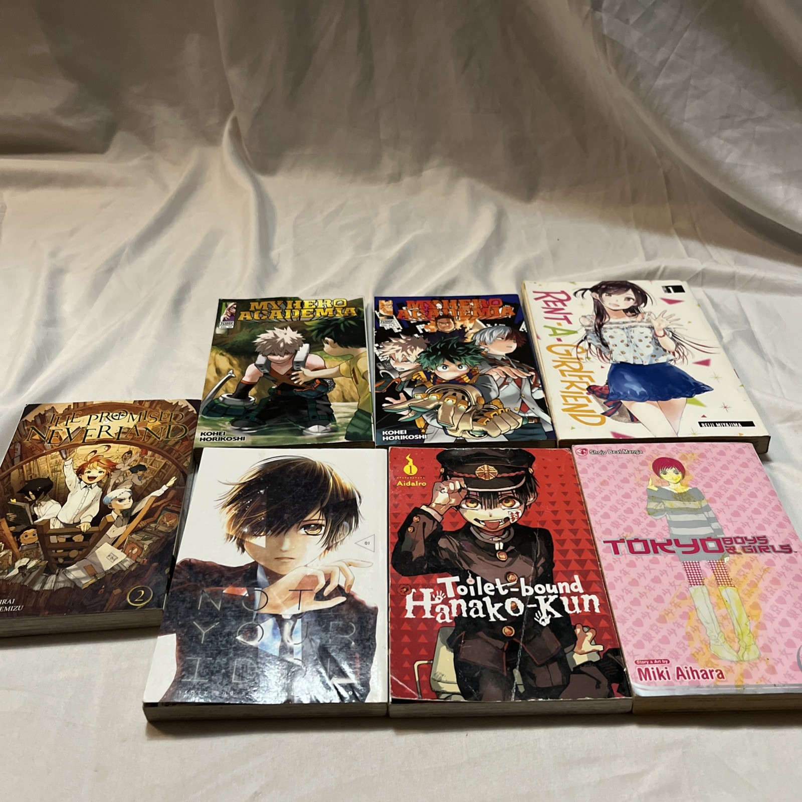 Mixed Manga Book Lot Of 7 (English)