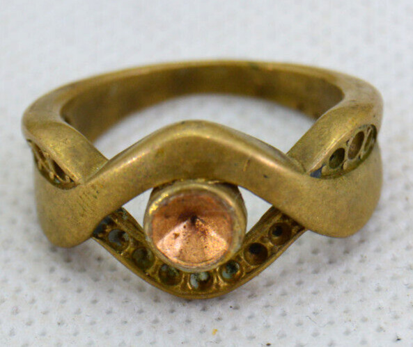 Rare Extremely Ancient Bronze Antique Ring Roman Wedding Amazing Very Stunning