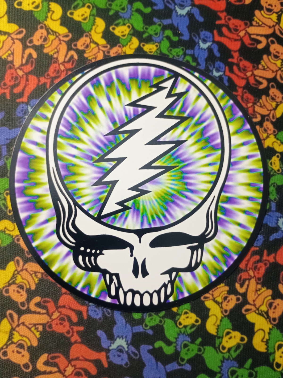 Grateful Dead tye dye Steal Your Face 4inch Magnet Car Fridge Tool Box Trippy