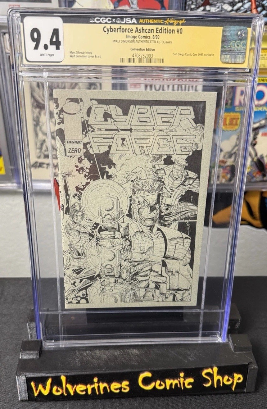 Pop 1. Cyberforce Ashcan Edition #0 1993 SDCC Exclusive CGC 9.4 SS WALT SIMONSON