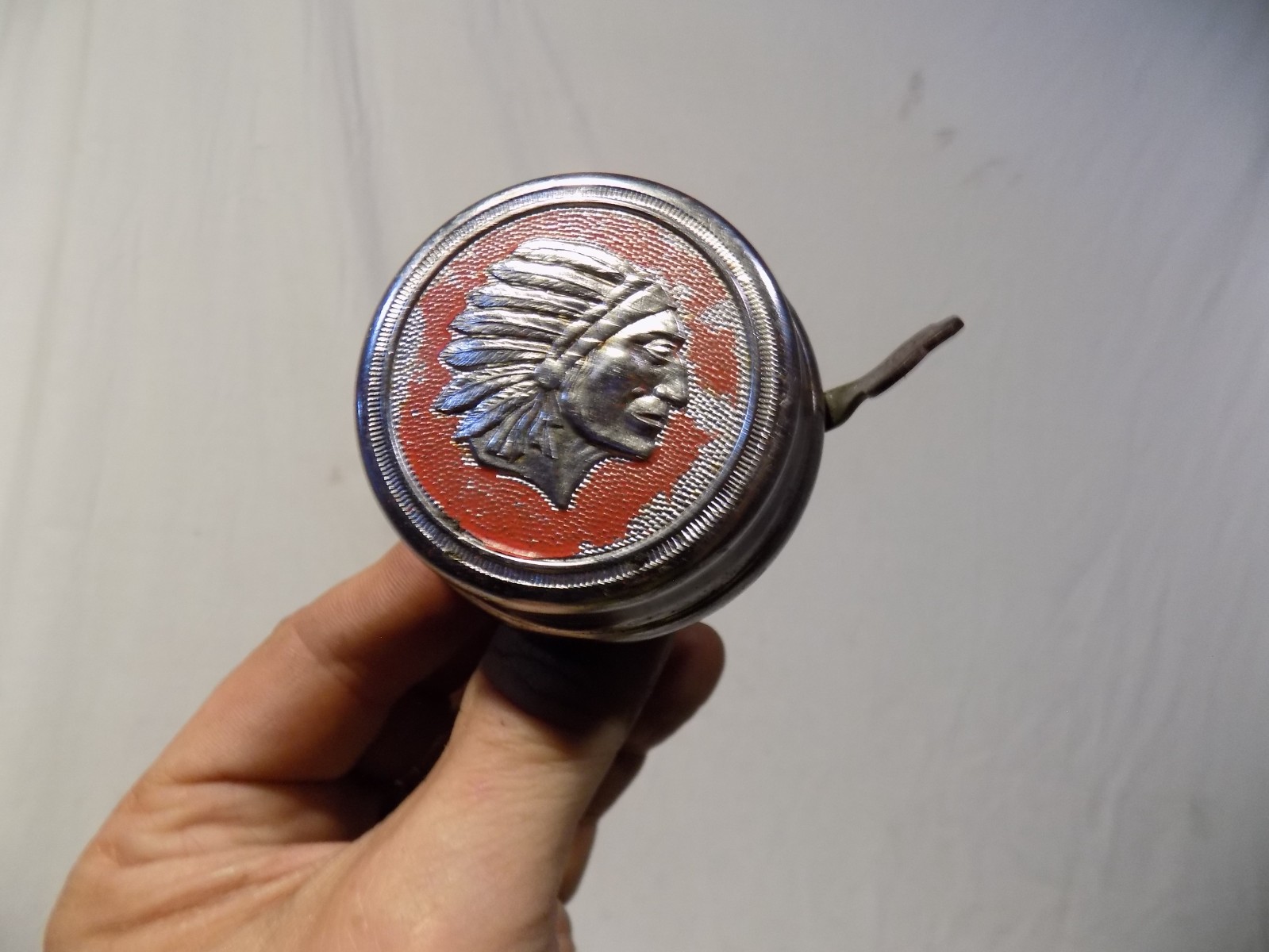 VINTAGE INDIAN CHIEF BICYCLE BELL SCHWINN ELGIN PHANTOM HARLEY DAVIDSON DX B6 40