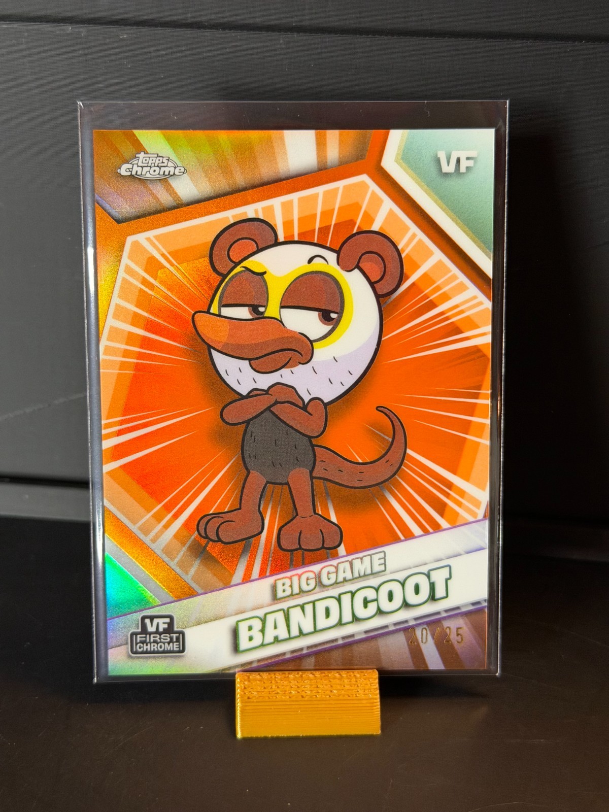 Big Game Bandicoot #33 - 2026 Topps Chrome VeeFriends Orange Refractor /25