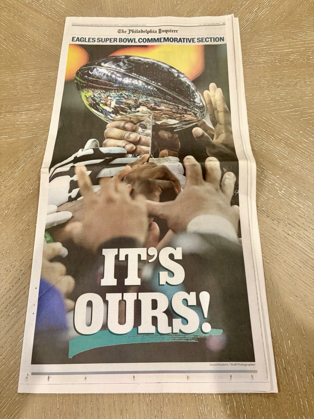 Philadelphia Eagles Super Bowl LIX Champions 2025 Inquirer Newspaper Jalen Hurts Philadelphia Eagles Super Bowl LIX Champions 2025 Inquirer Newspaper Jalen Hurts
