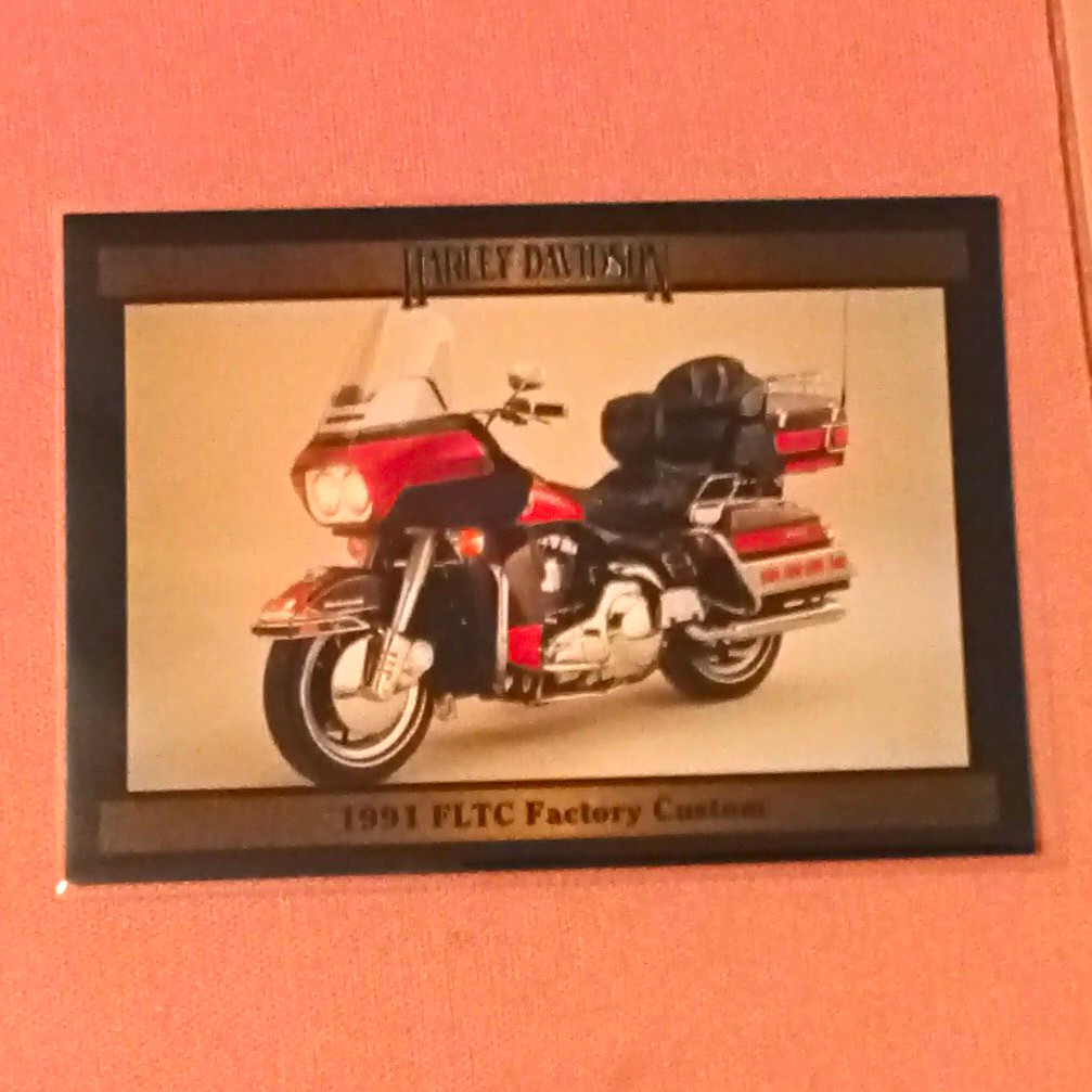 Harley-Davidson 1991 FLTC Factory Custom Ultra Classic Tour Glide Card/Plaque