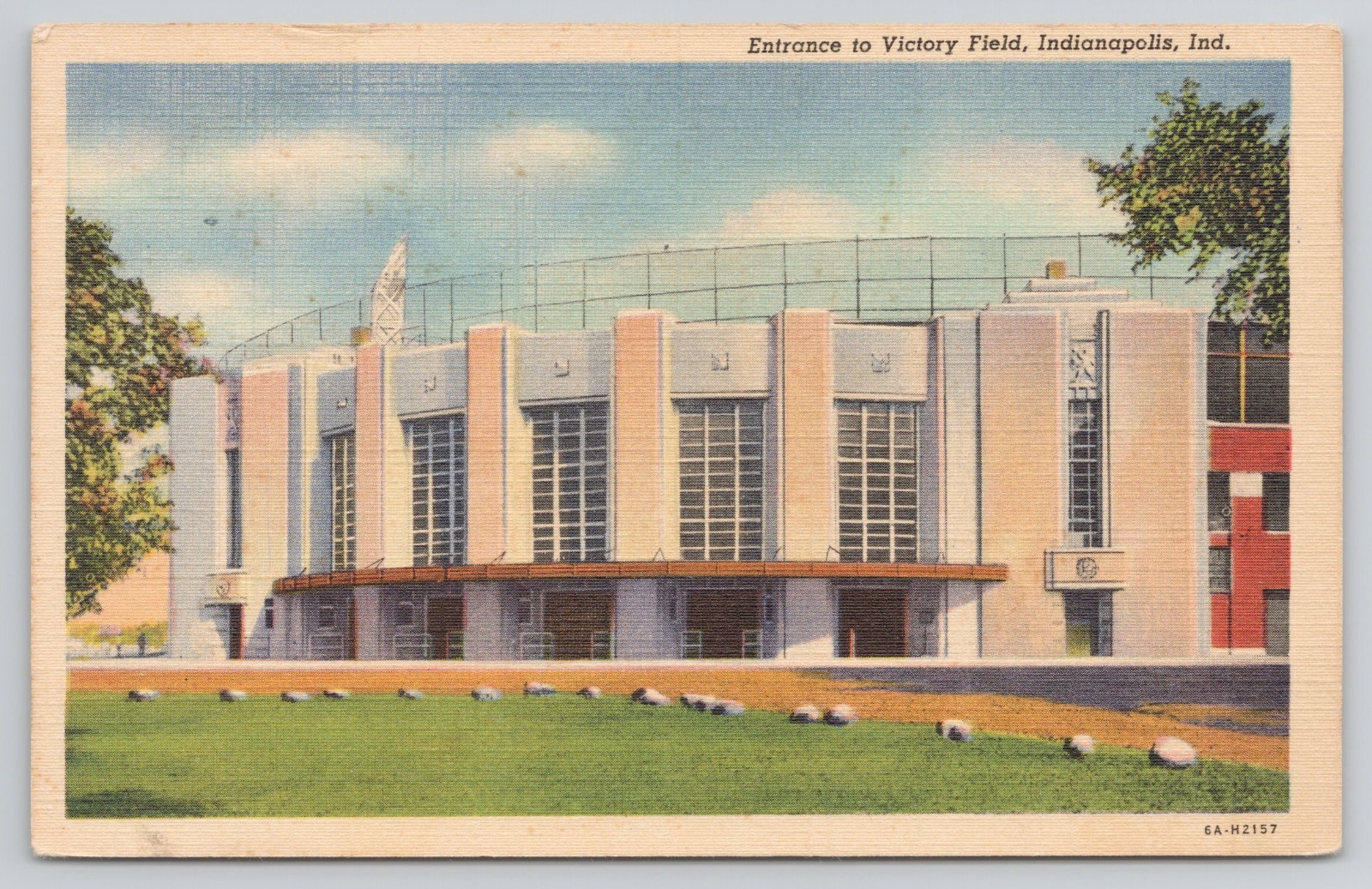 Entrance to Victory Field, Indianapolis, Ind. Postcard