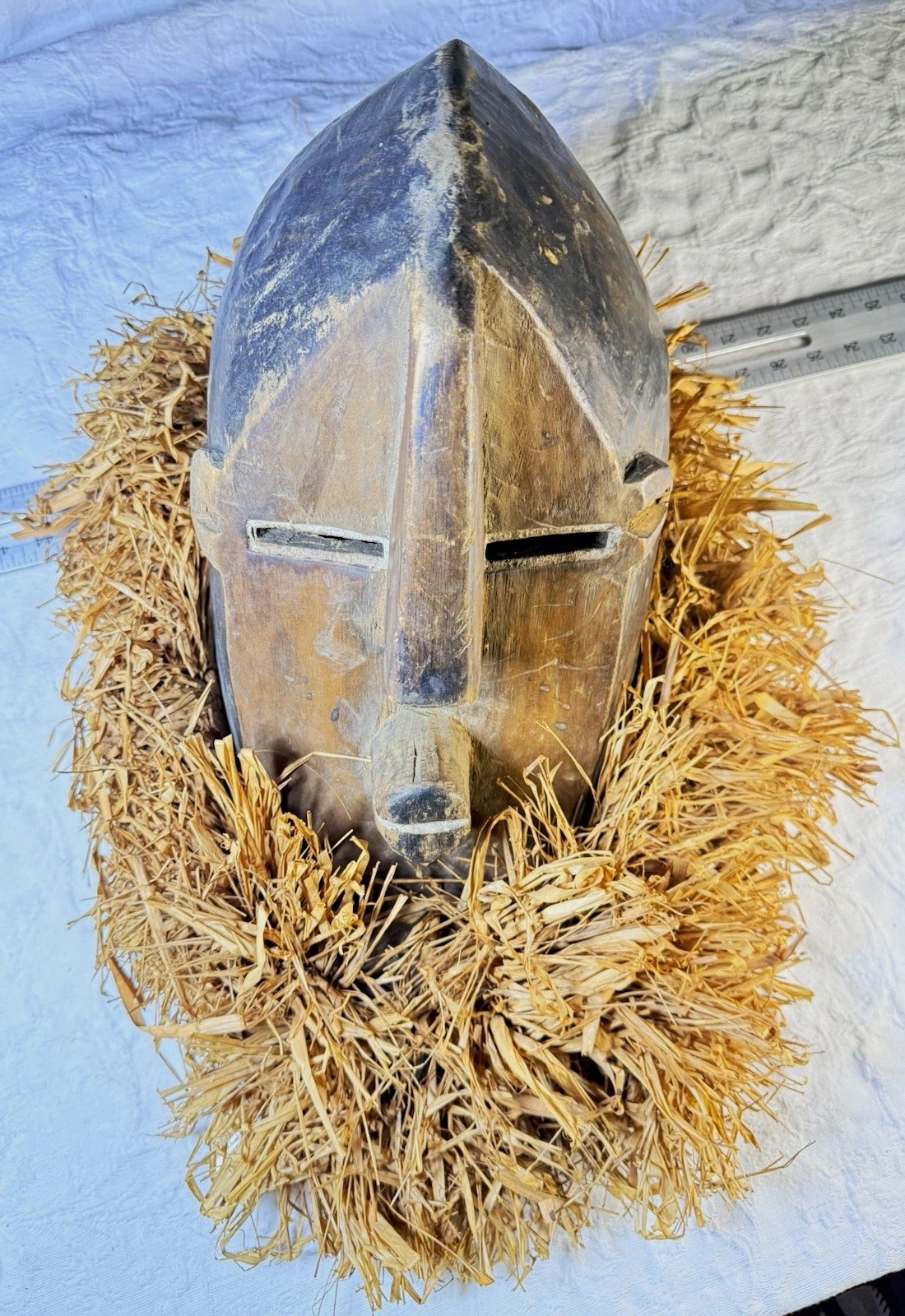 Vintage African Tribal Style Carved Wood Mask 24\