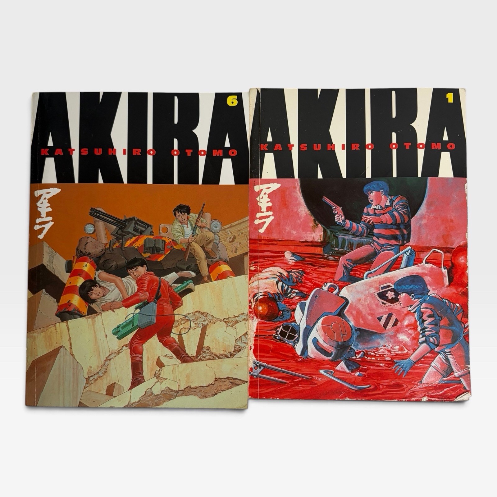 AKIRA Dark Horse Manga Vol 1 & 6 Katsuhiro Otomo OOP English Paperback Lot