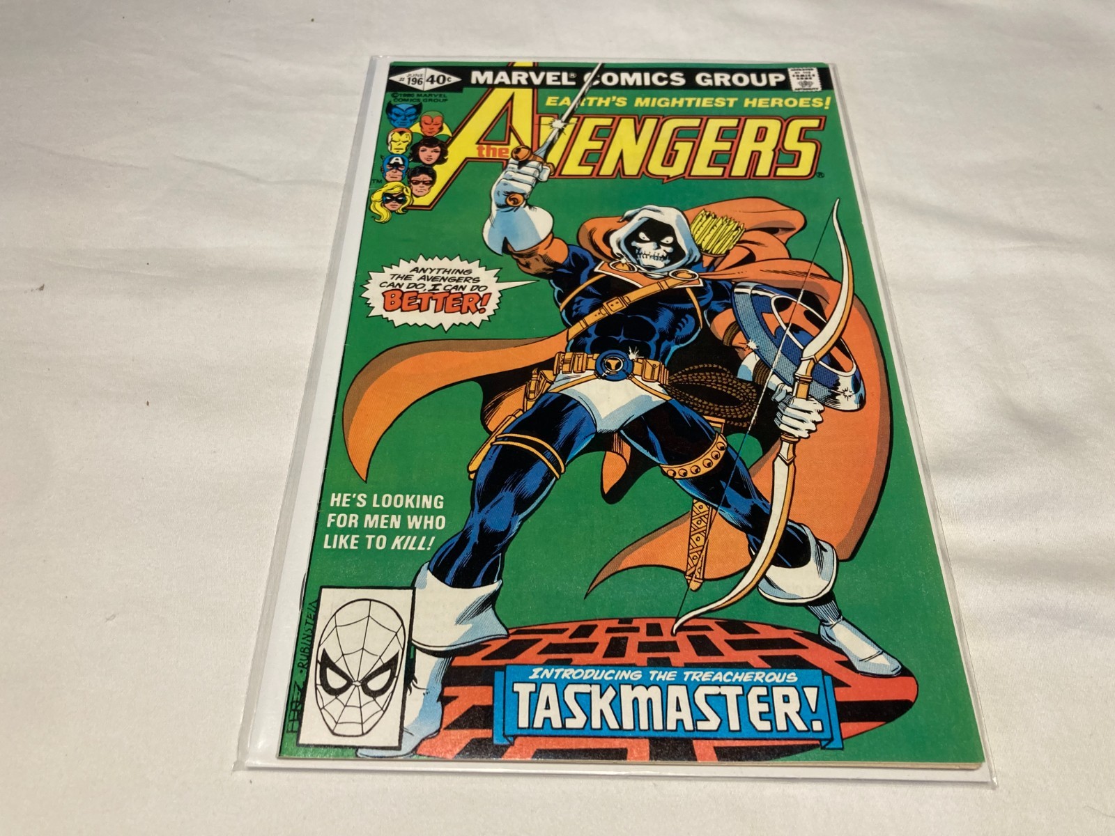 Avengers 196 VF+ 8.5 Bronze Age 1st Appearance of the Taskmaster 1980