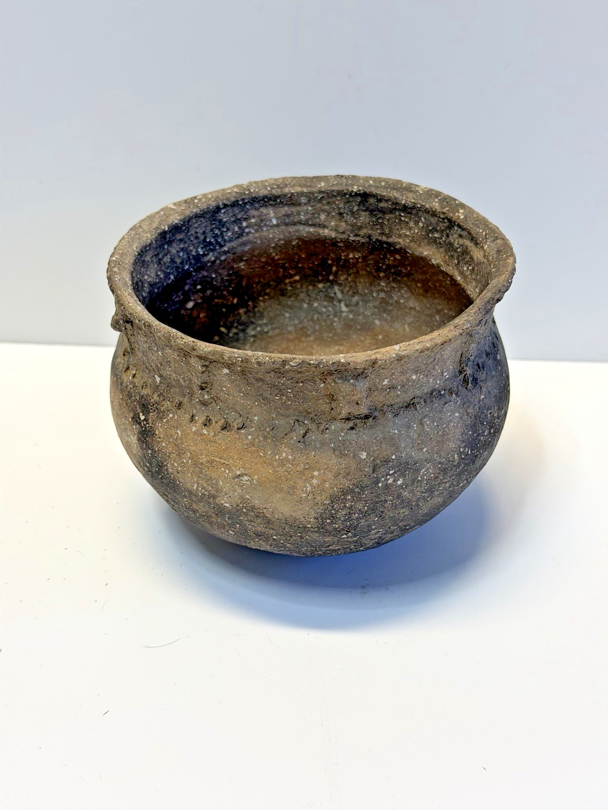Antique & Archaic Native American Pottery Vessel; Incised Pattern; Poinsette, CO