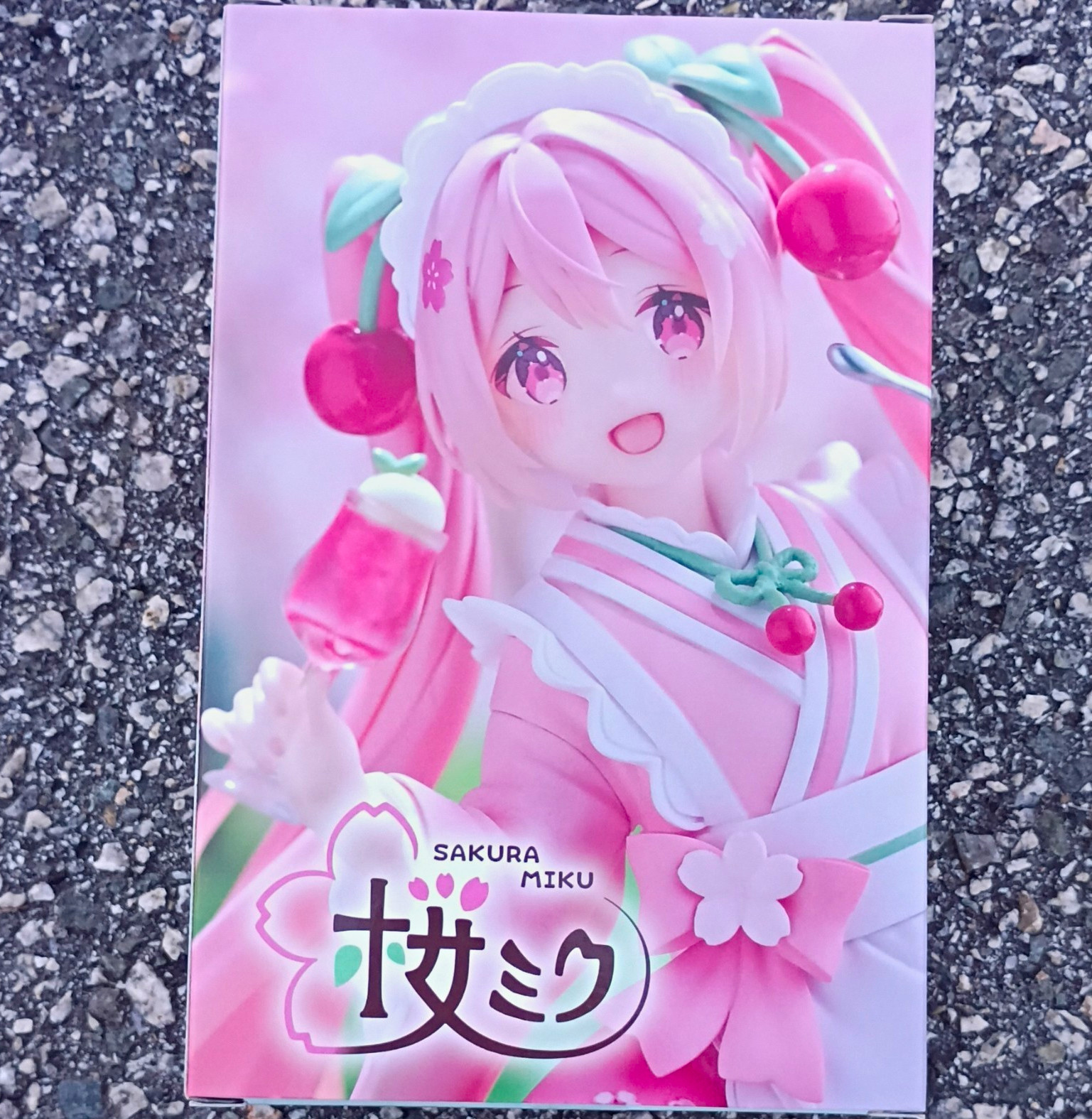 Taito Vocaloid Coreful Figure Sakura Miku Japanese Cafe Ver. Anime Figure