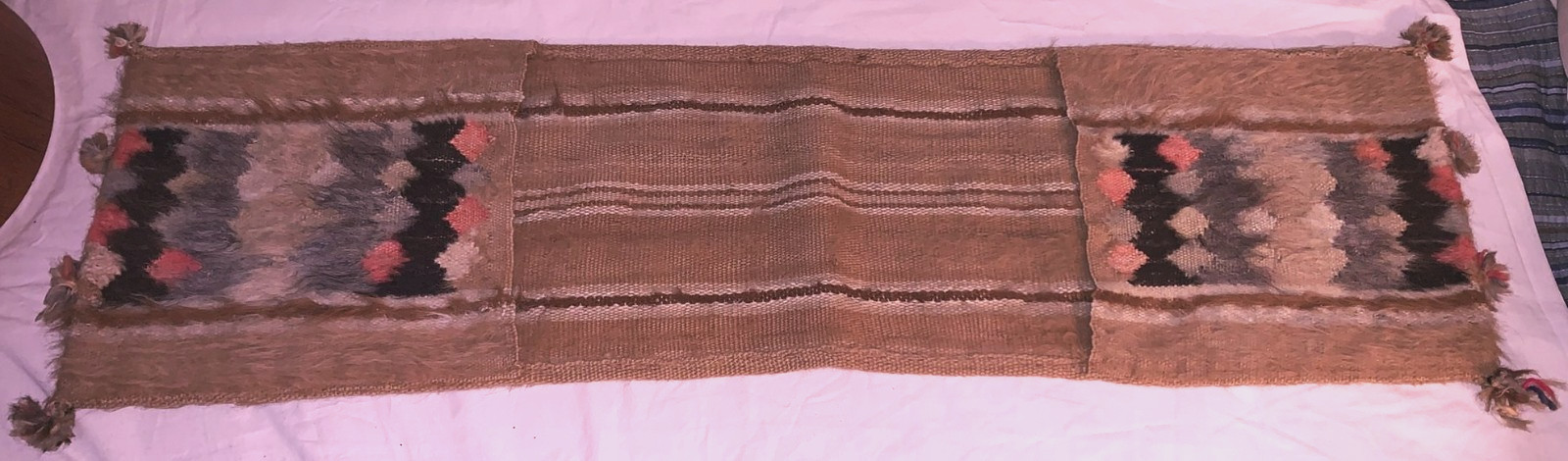 Nice  Vintage  Woven  Saddlebag  Geometric Design  Middle Eastern ?