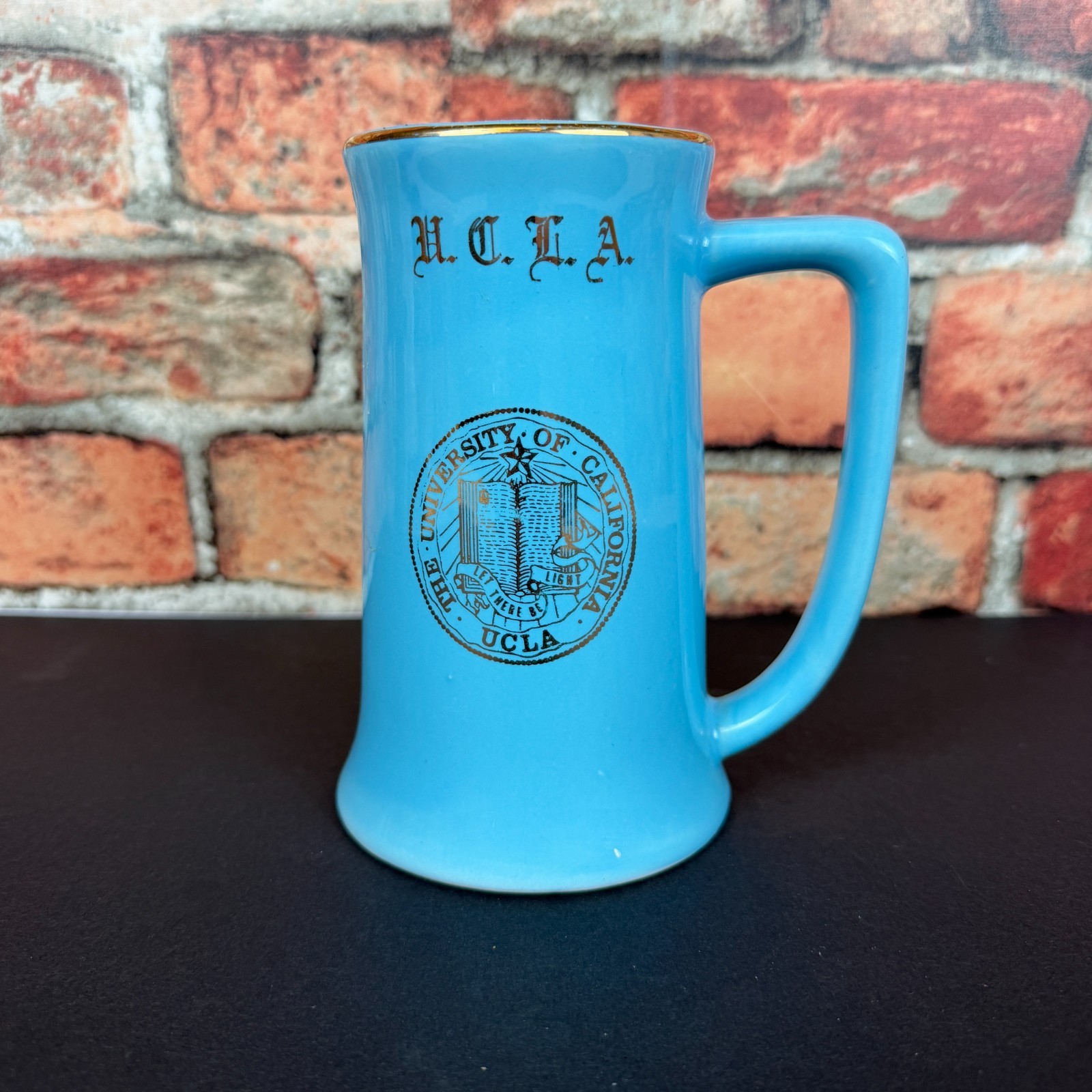 WC Bunting Mug Stein UCLA California Bruins Blue M180 Gold Trim 6