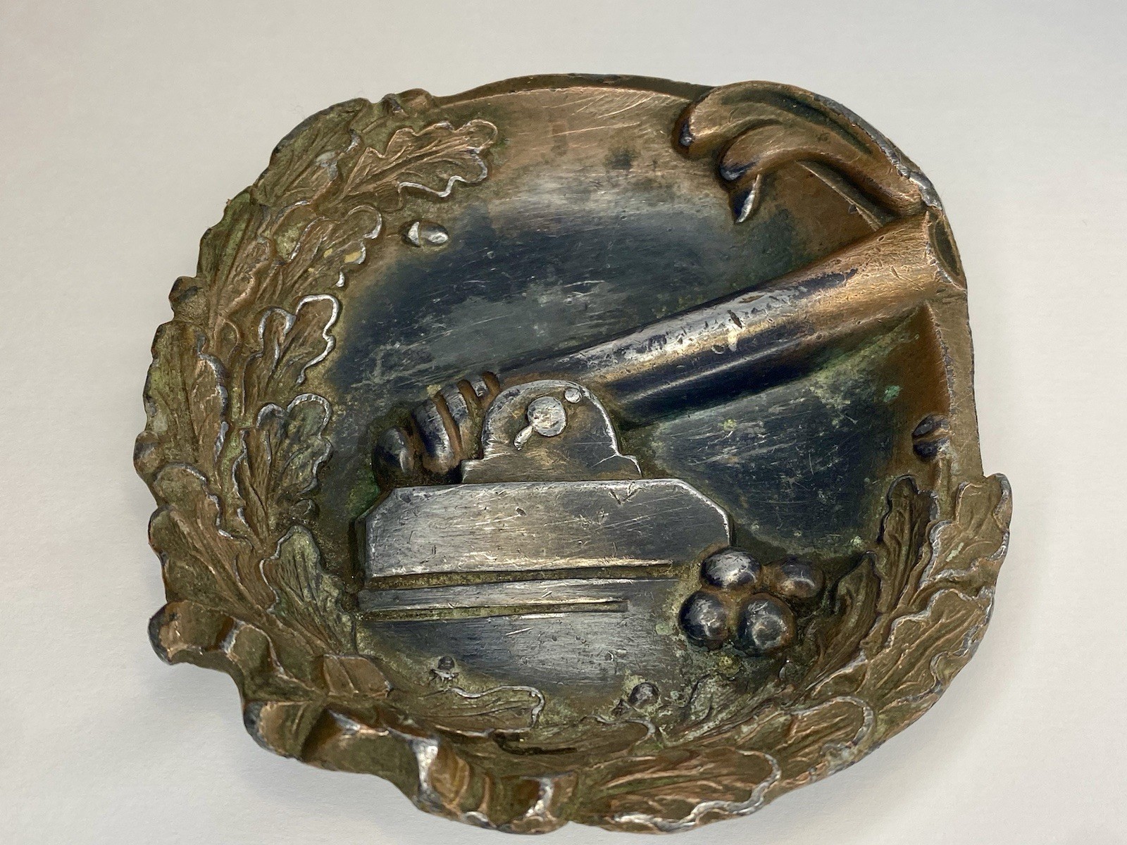 Antique c.1910s–1930s K&O Co Gettysburg Civil War Cannon Souvenir Dish
