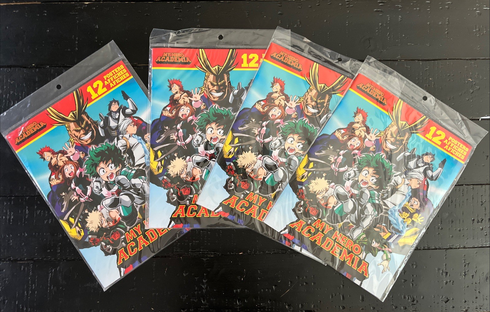 4X My Hero Academia Small Poster Lot. Twelve (12)  9x11 posters. New, Sealed.