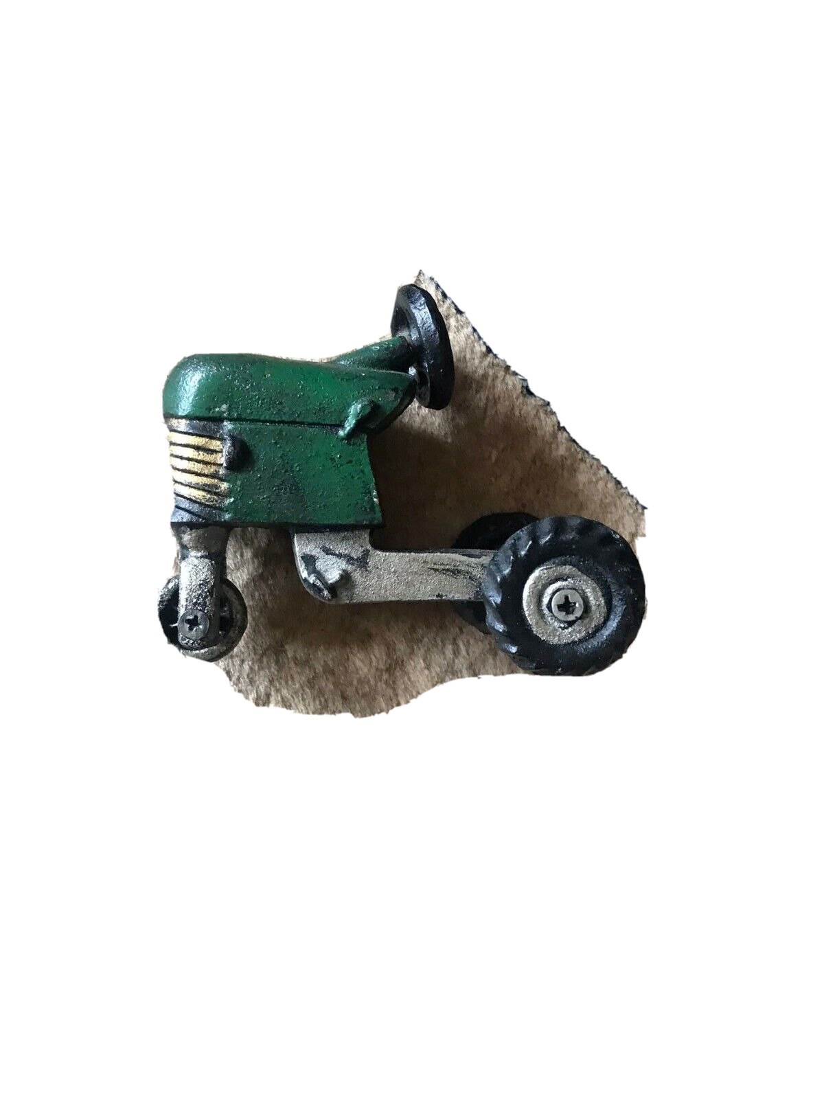 Vintage Heavy Arcade Oliver Style Cast iron Green Three wheel Tractor toy 4.5\'\'L