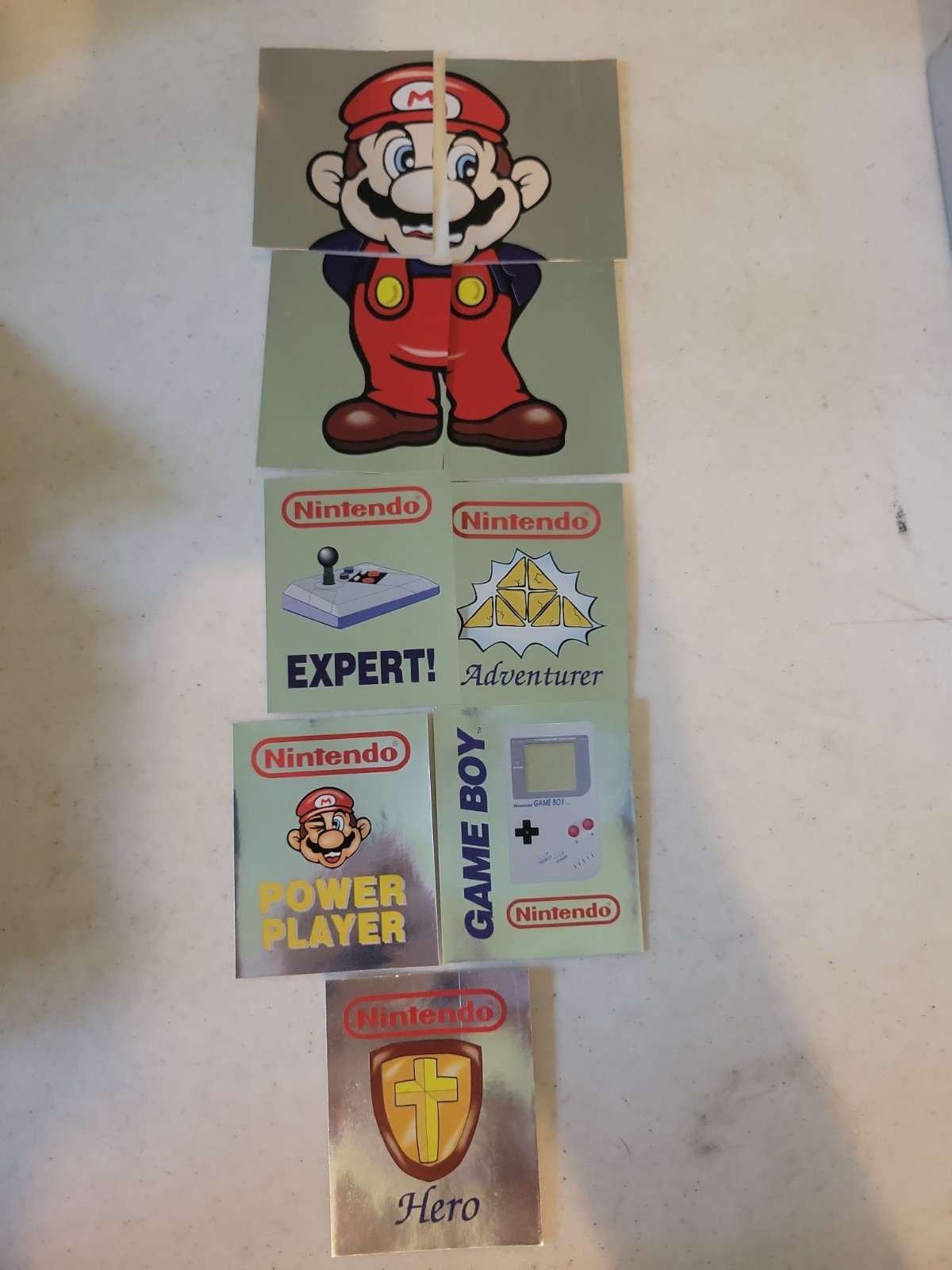 1992 Merlin Nintendo Sticker Bundle Of 14 Stickers