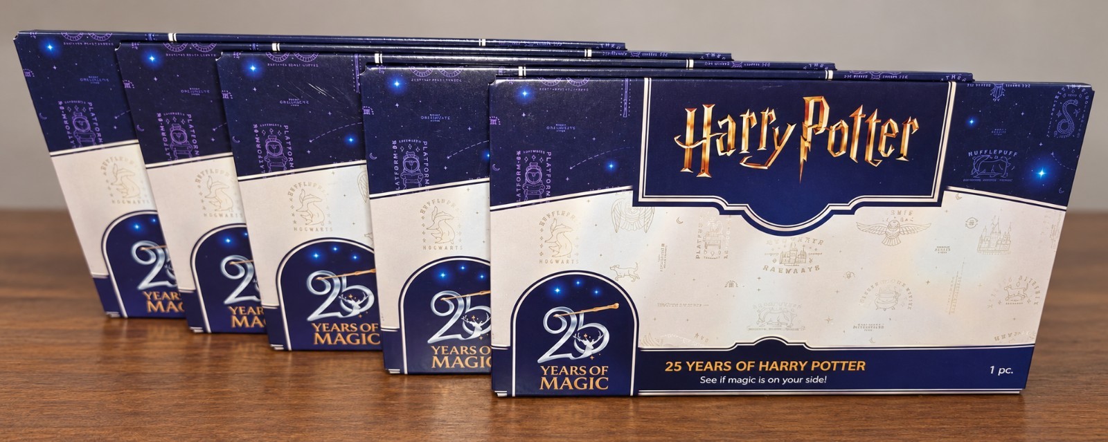 5x Royal Dutch Mint Harry Potter 25 Years of Magic Fantasy Coin, New + Sealed