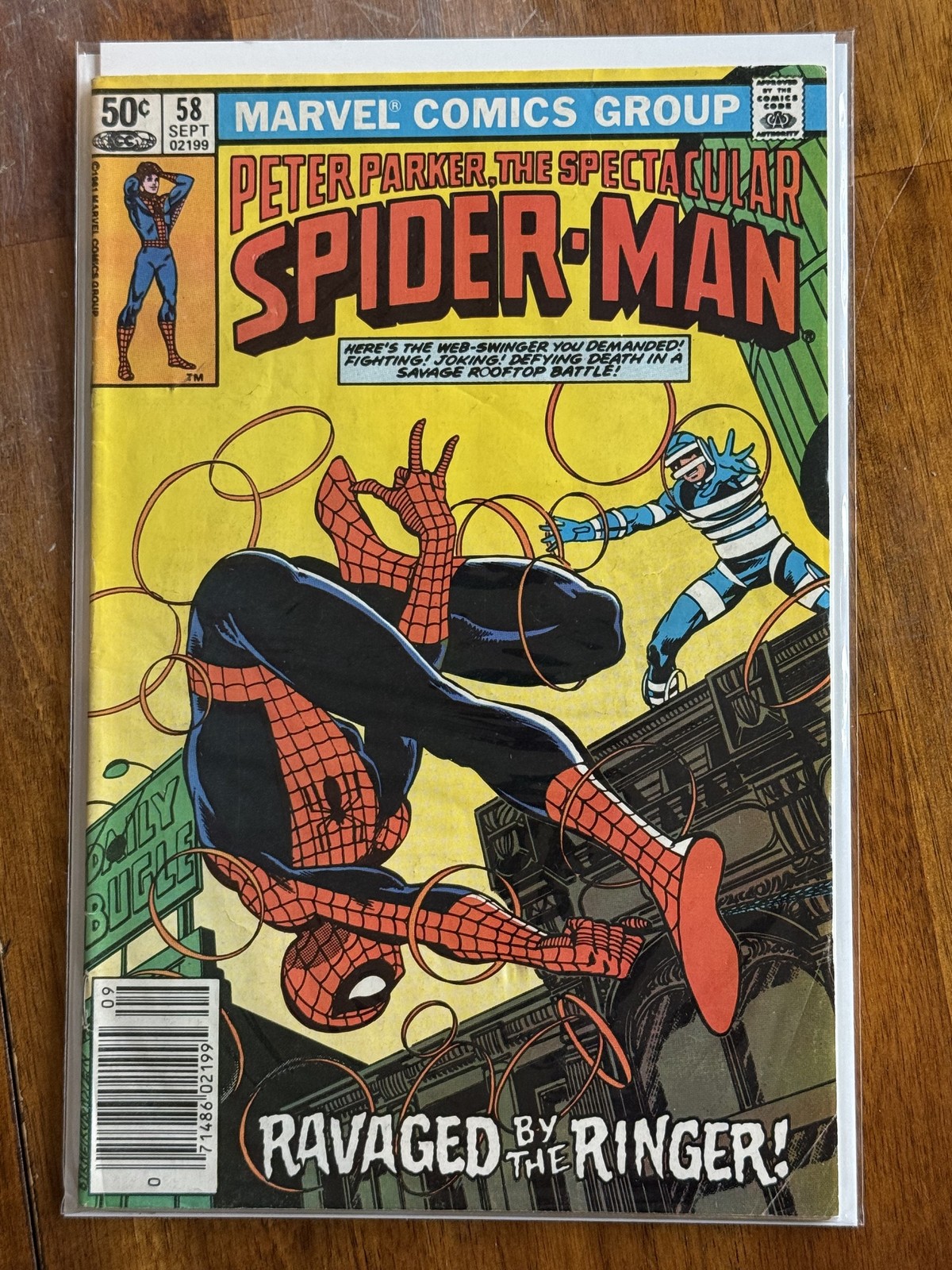 Peter Parker, the Spectacular Spider-Man #58 Newsstand Edition – Marvel (1981...