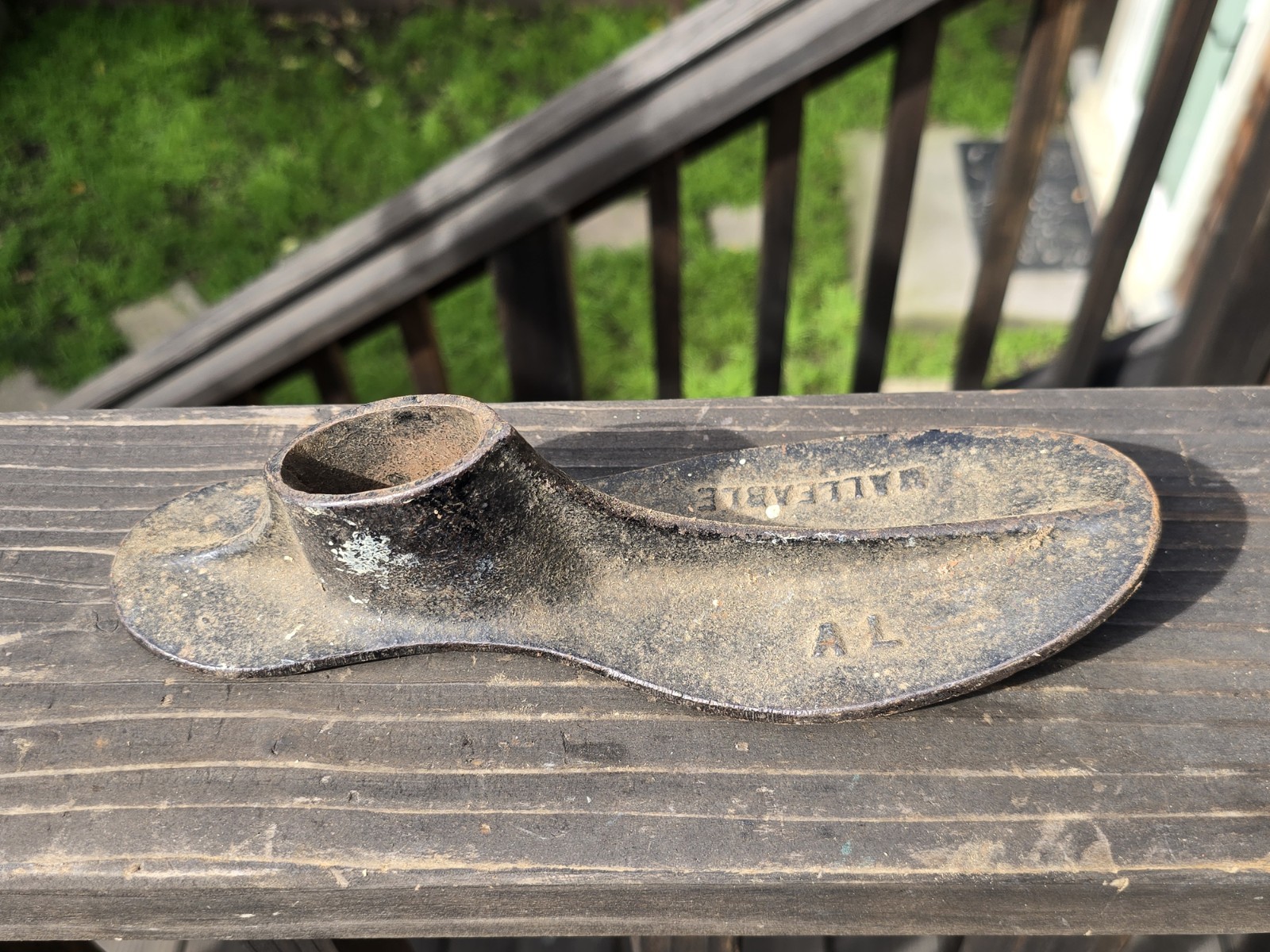 Antique MALLEABLE A CAST IRON SHOE LAST 9 1/2