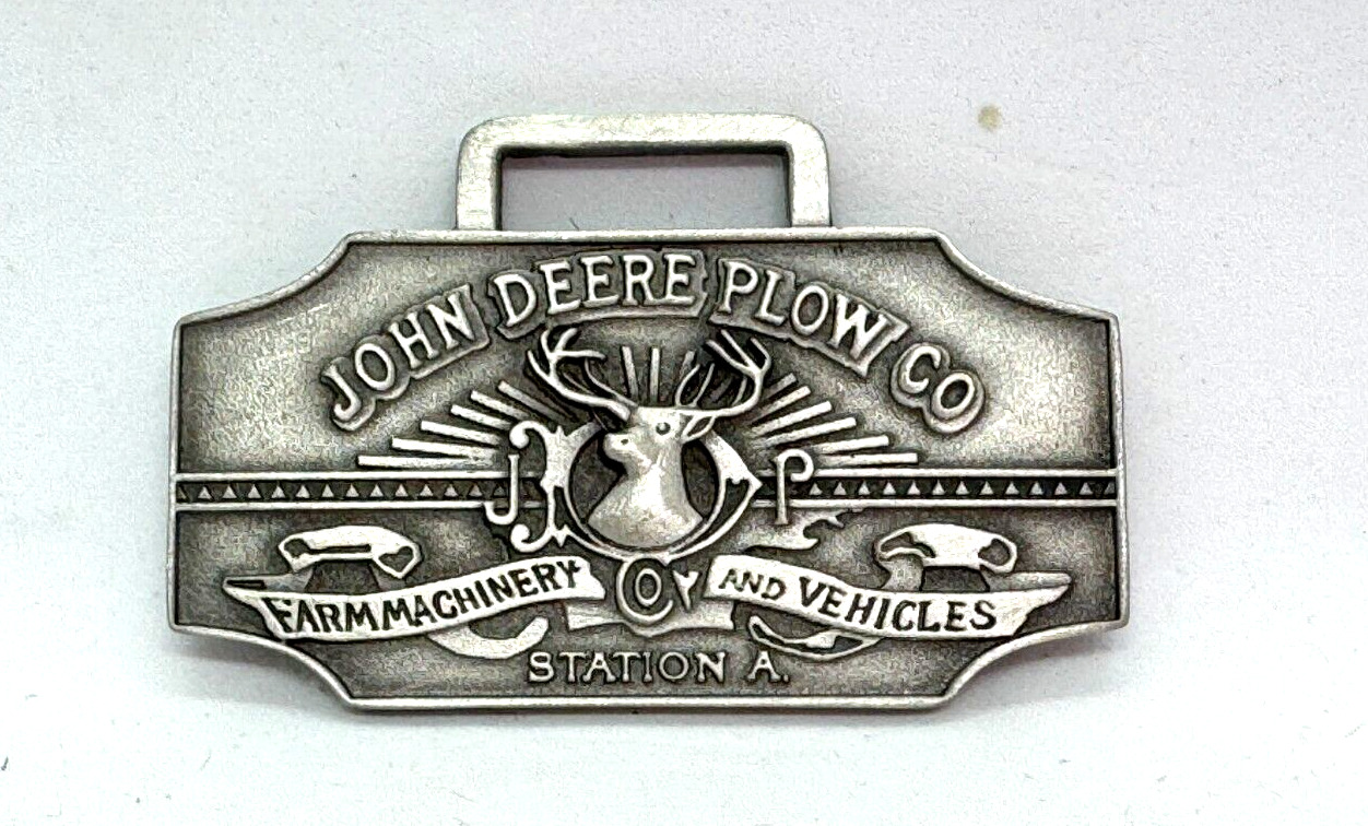 1893 John Deere Logo Watch Fob Trademark Series Officially Licensed Product NOS