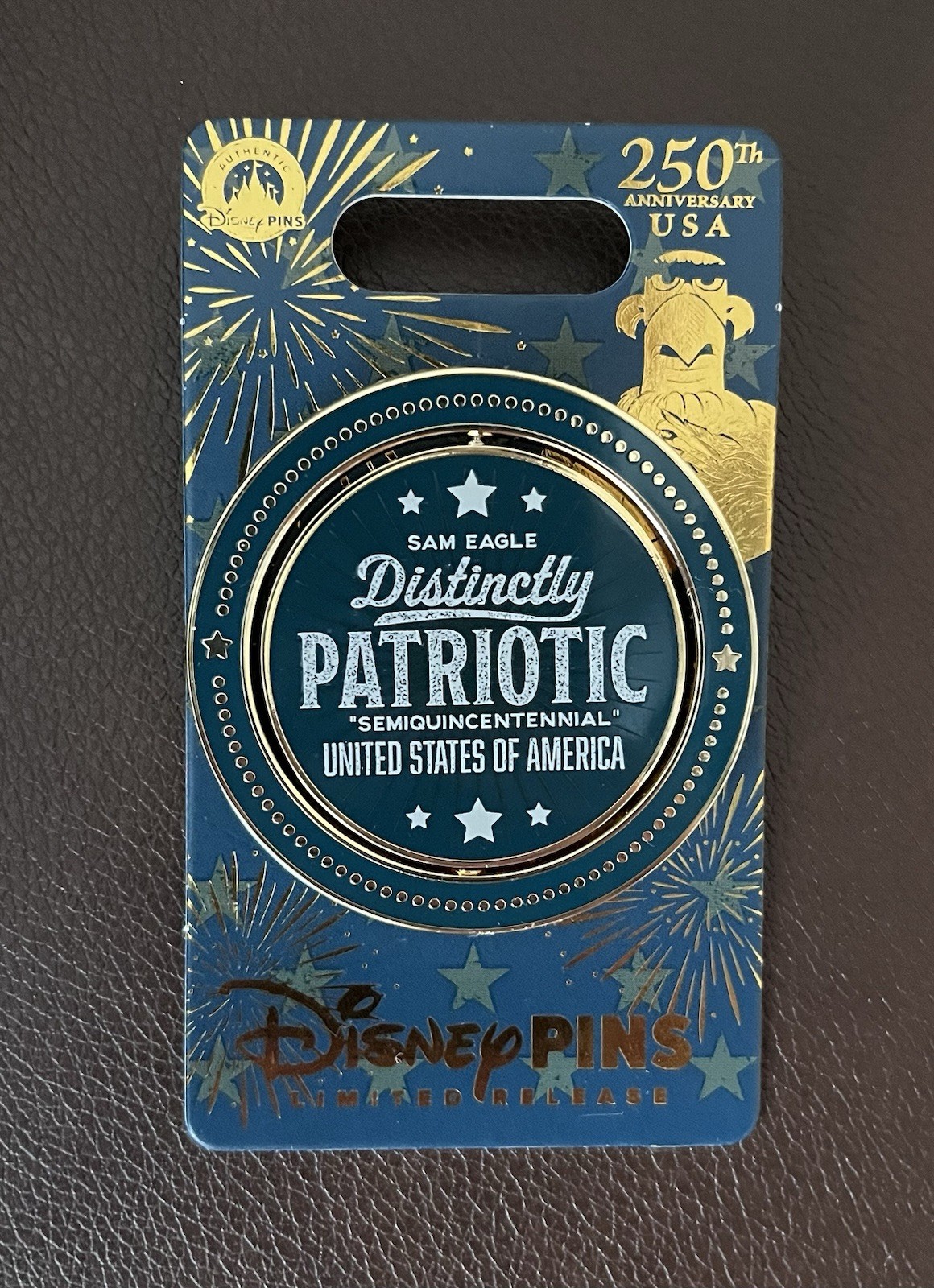 Disney Limited Release Sam Eagle Patriotic 250th Anniversary USA Pin Single