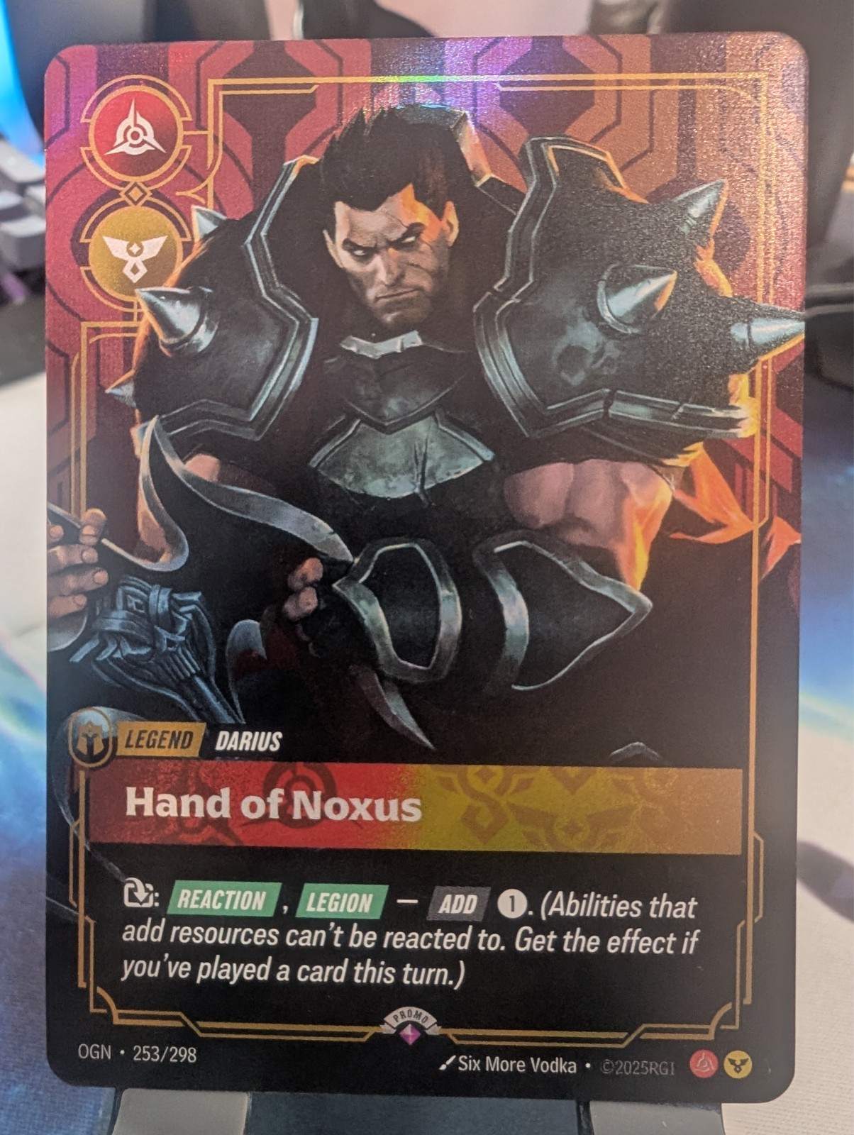 Riftbound TCG Hand of Noxus Darius Pre-Release Promo 253/298 OGNX Origins