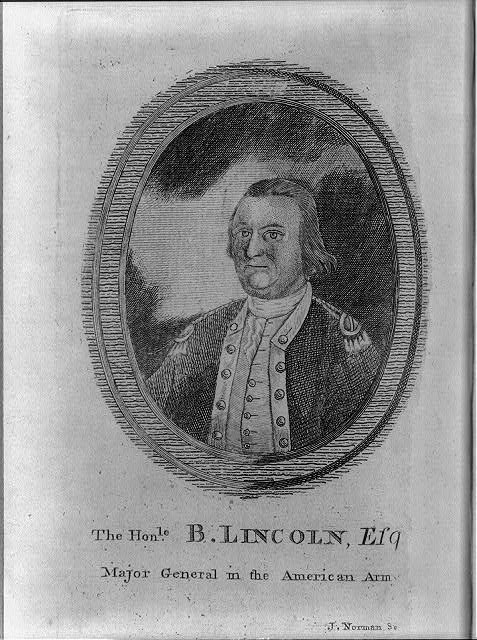 Benjamin Lincoln 1782 American Revolution Major General Portrait Print