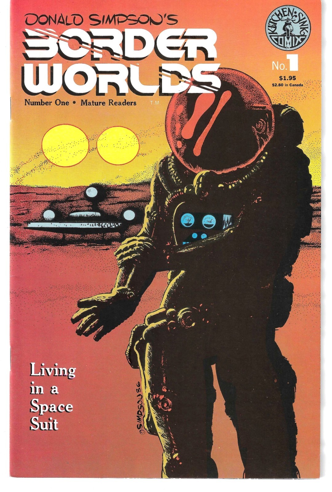 Border Worlds #1 - #7 plus V2 #1, Complete Kitchen Sink 1986  