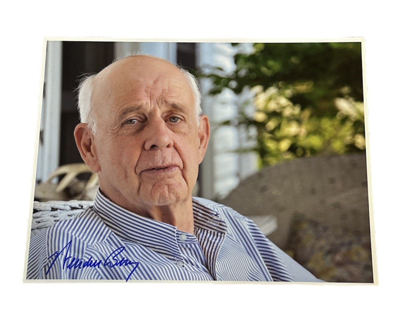 Wendell Berry Autograph 8x10 Photo Kentucky Farmer & Activist Signed In-Person
