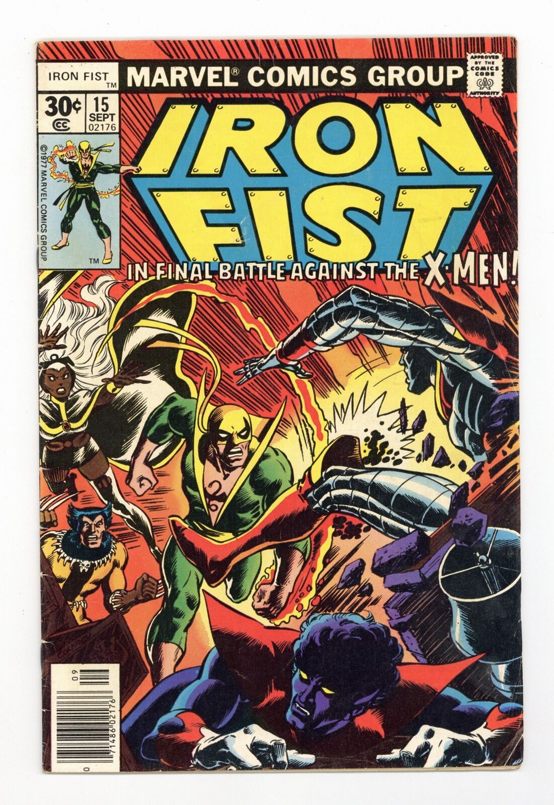 Iron Fist #15 VG 4.0 1977 1st app. Bush Master