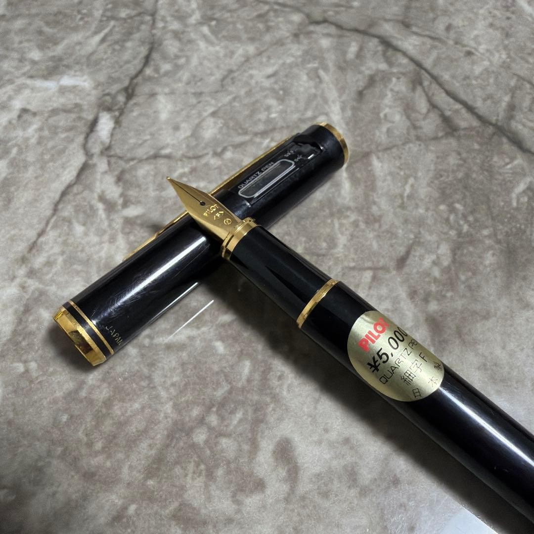 Mint PILOT Quartz Pen Retro F Fine Nib Fountain Pen Sticker Japan