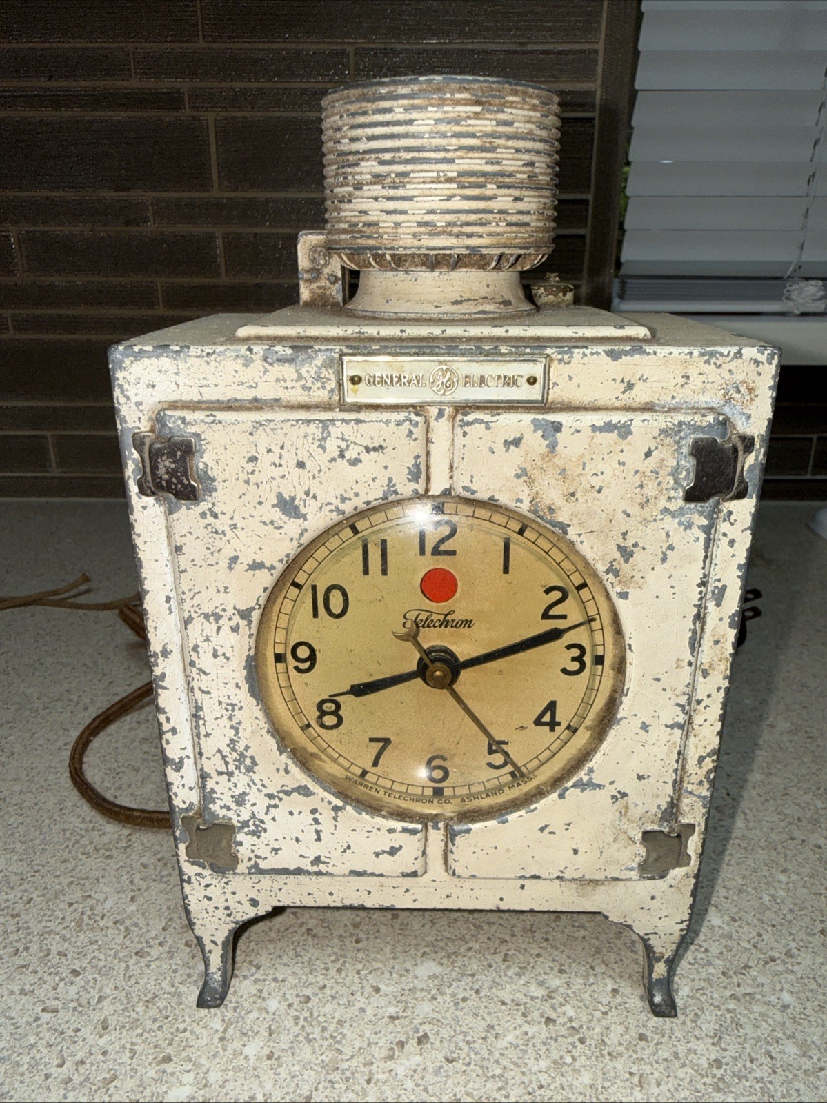 Vintage Telechron General Electric Rare Refrigerator Clock